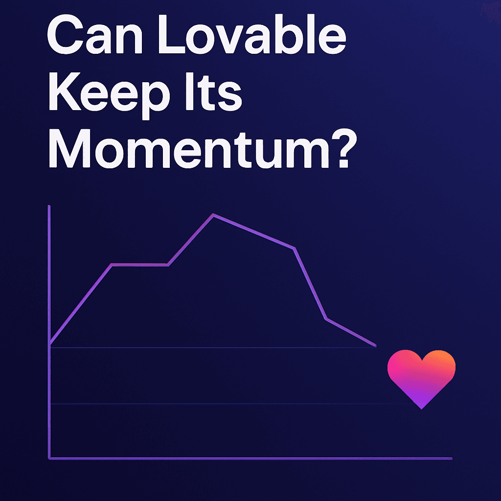 Can Lovable Keep Its Momentum? Inside the Rise and Plateau of Vibe Coding