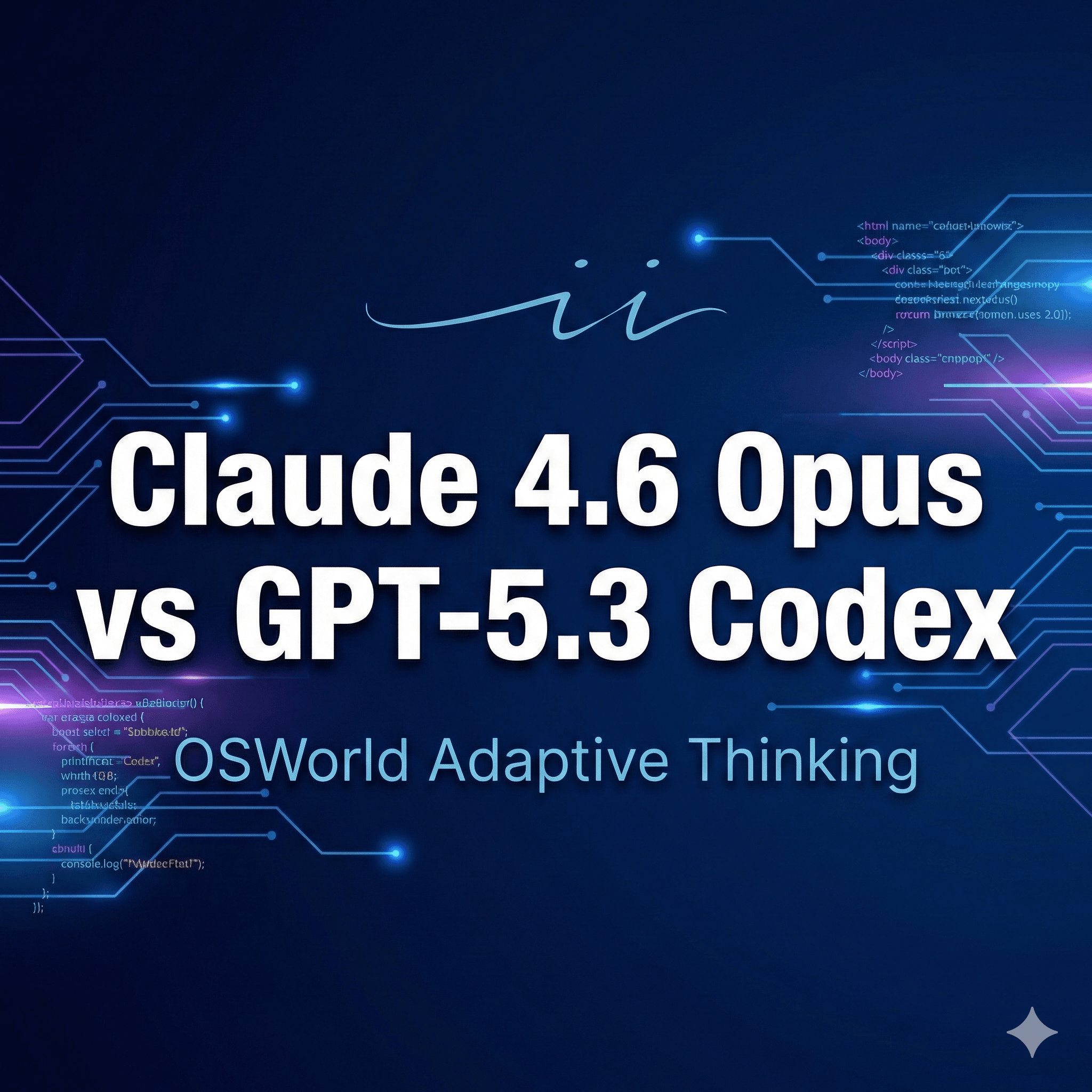 Claude 4.6 Opus vs GPT-5.3 Codex: OSWorld Pensamiento Adaptativo