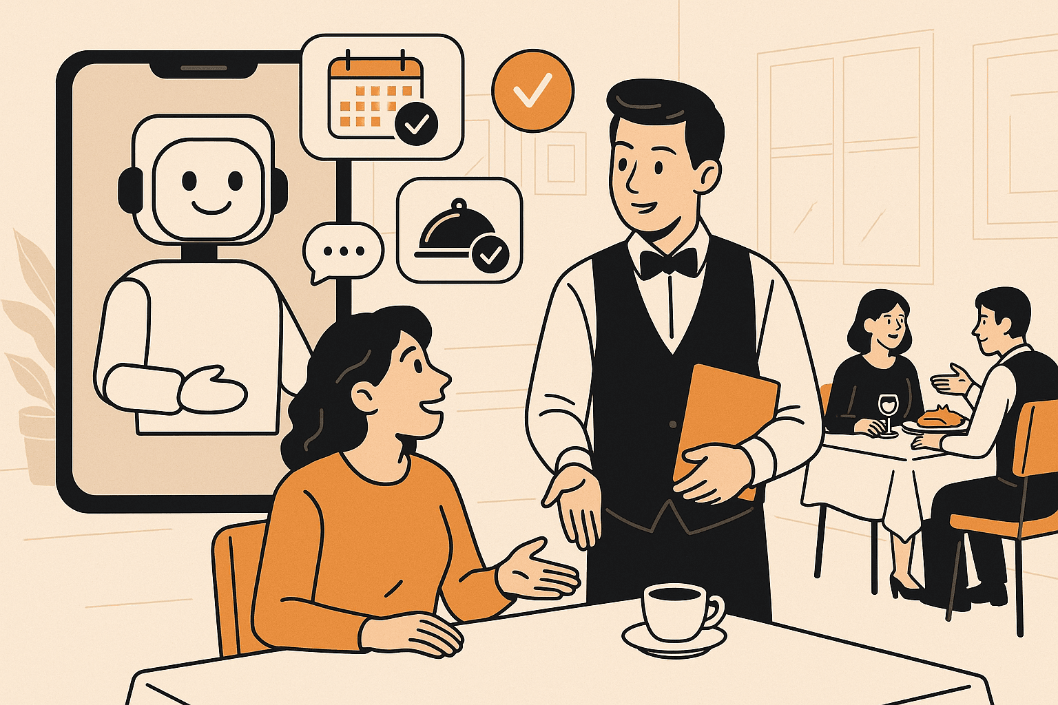 How our Waiter AI Automates Reservations, Orders, and Customer Service for Restaurants