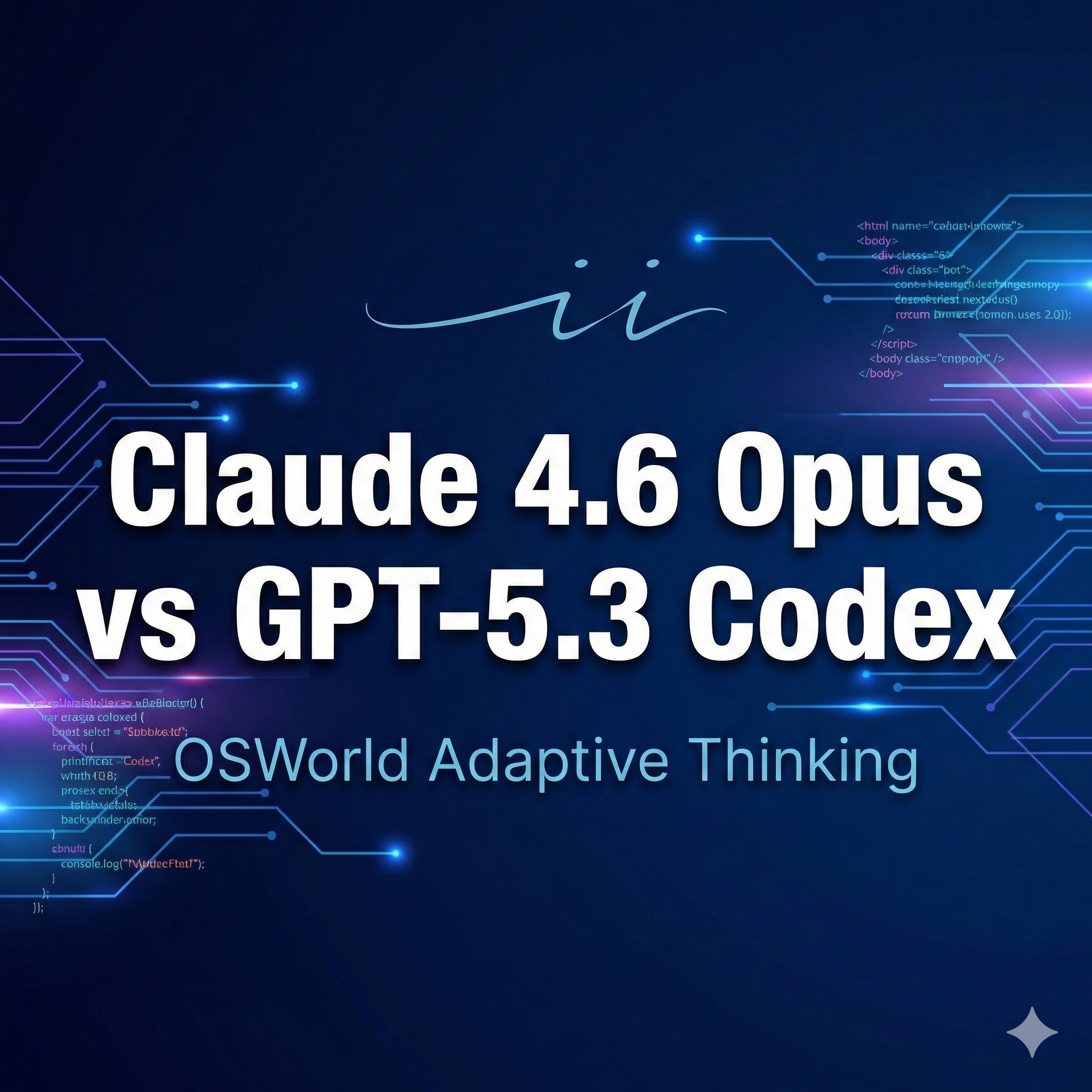 Claude 4.6 Opus vs GPT-5.3 Codex: OSWorld Adaptive Thinking | IslaIntel ...